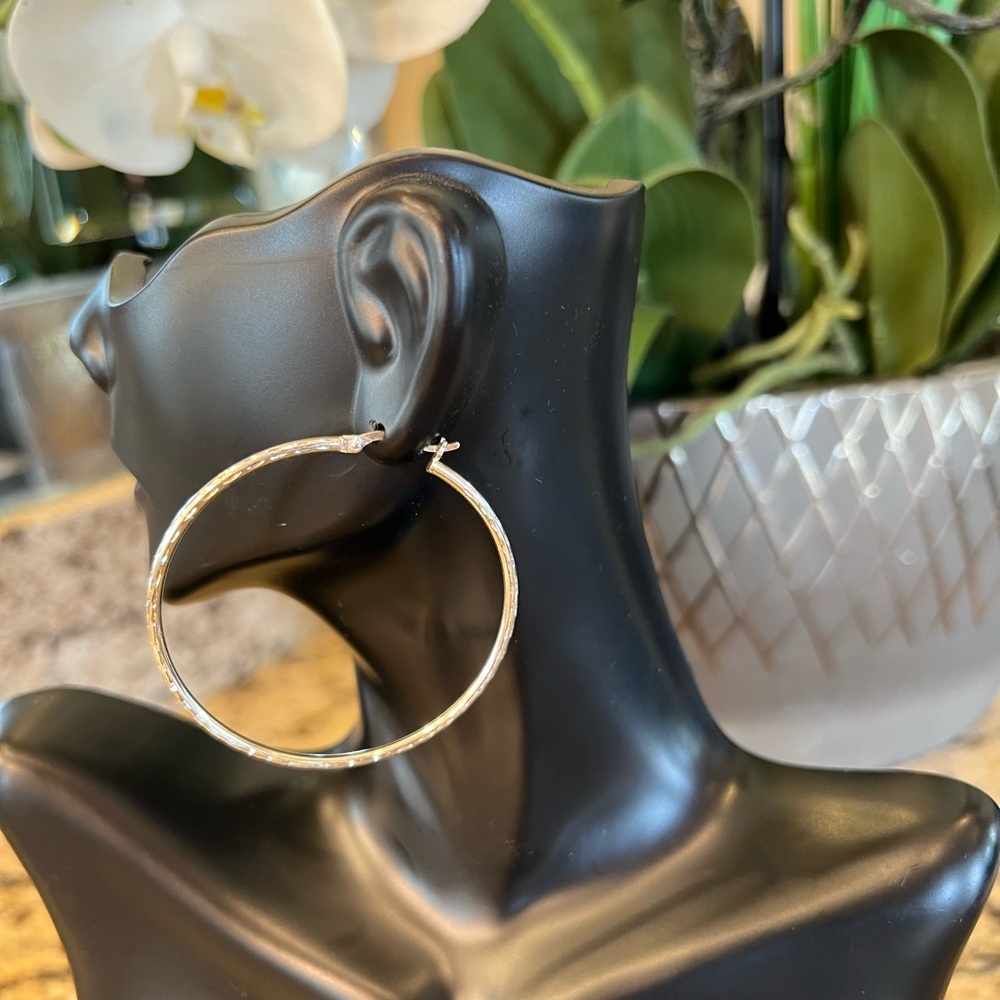 Giani Bernini Sterling Silver Hoop Earrings NWT